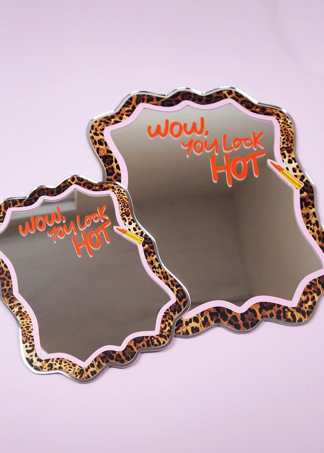 Leopard and Lippy Mirror S / L sizes available-Top 30 Decor-Little Fish Co.