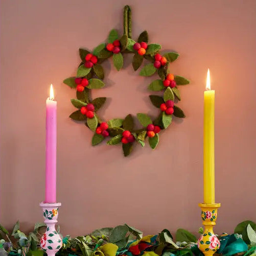 Felt Berry Wreath large-Little Fish Co.