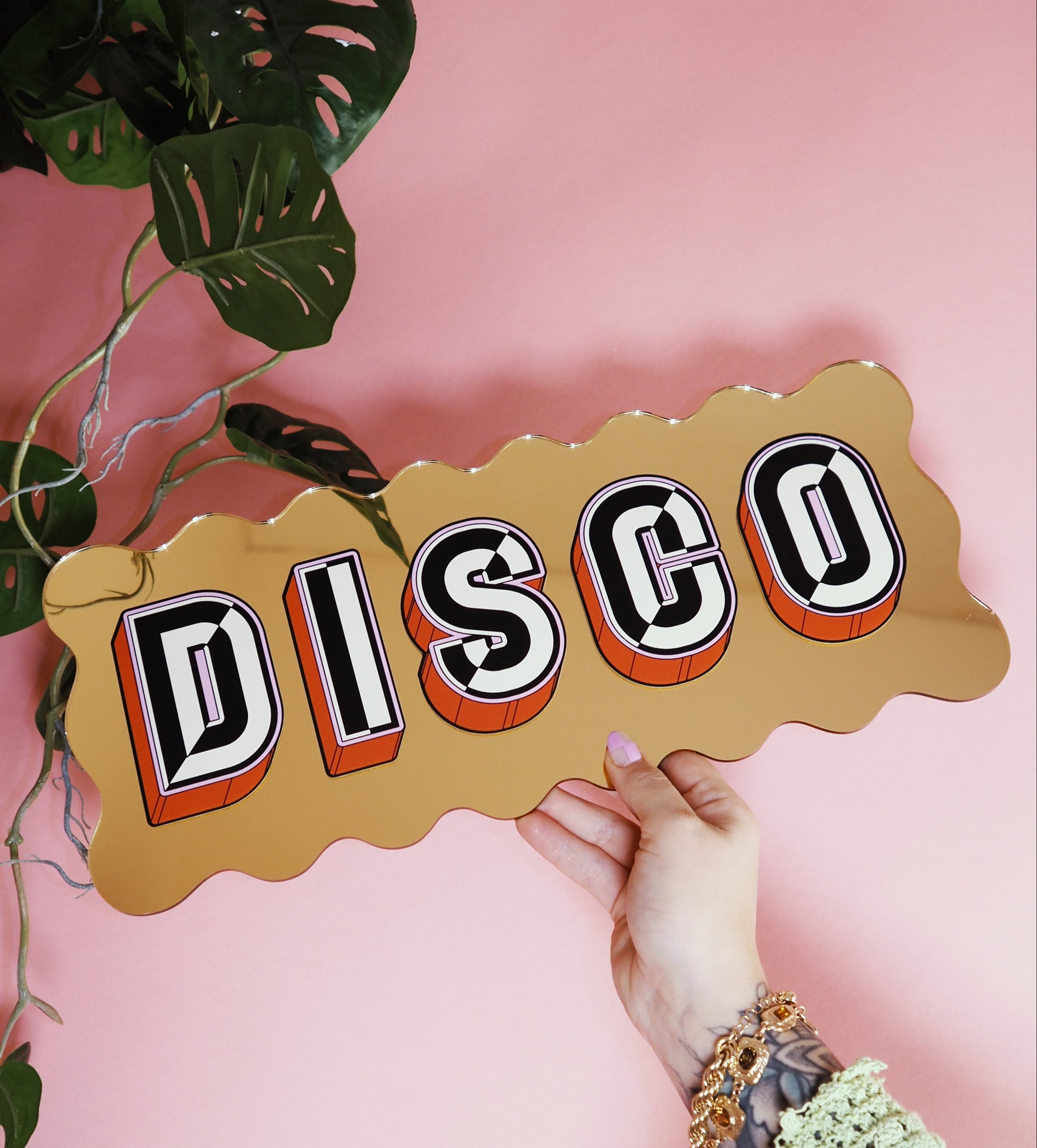 Disco- wavy gold gold-Little Fish Co.