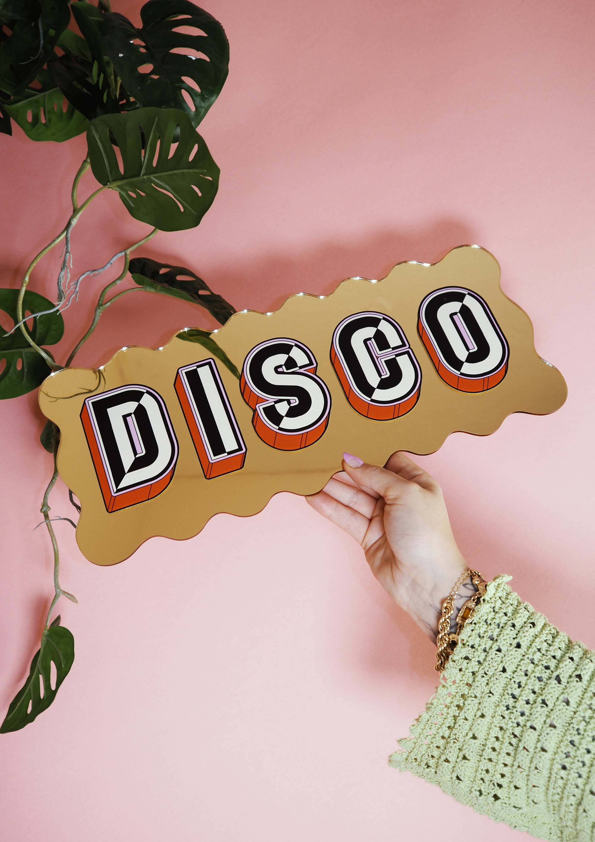 Disco- wavy gold gold-Little Fish Co.