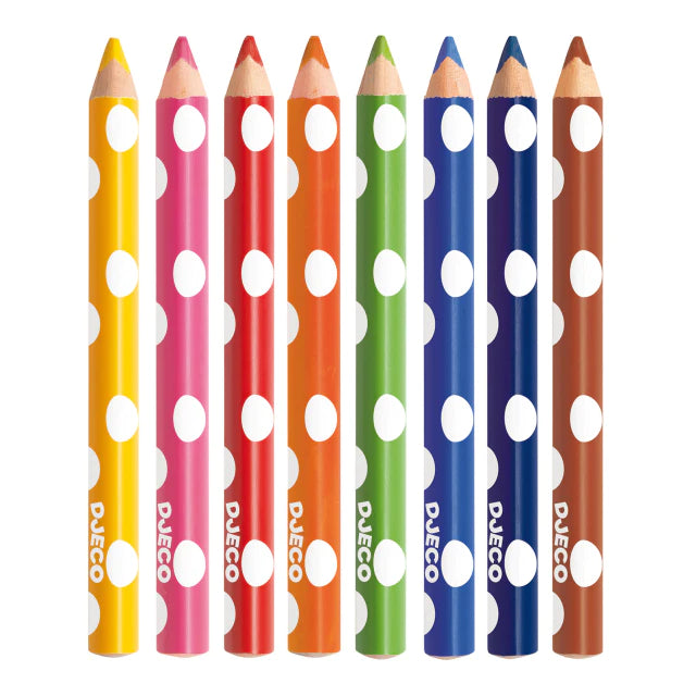Colouring pencils for little ones ( set of 8)-Little Fish Co.