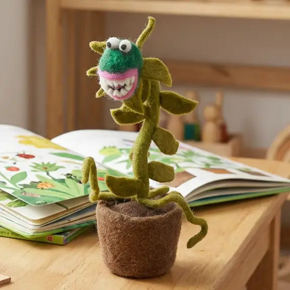 Little Shop of Horrors hand made felt plant monster