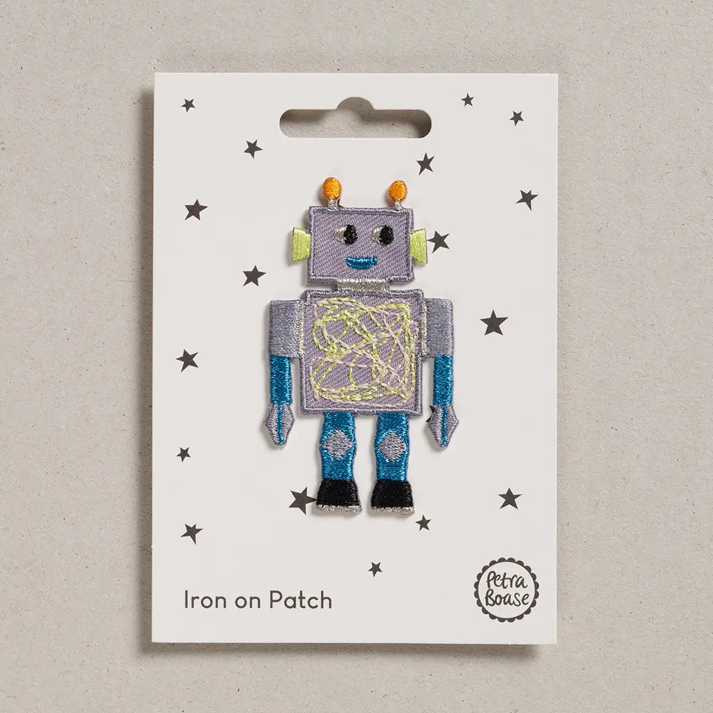 Iron on patch - Robot-Fun-Little Fish Co.