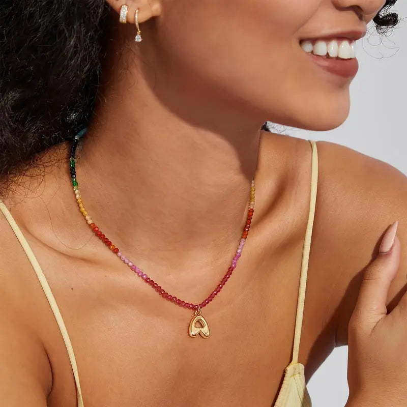 The Burstie - Bubble Initial necklace