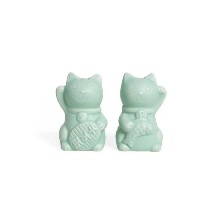 Lucky Cat salt and pepper shakers