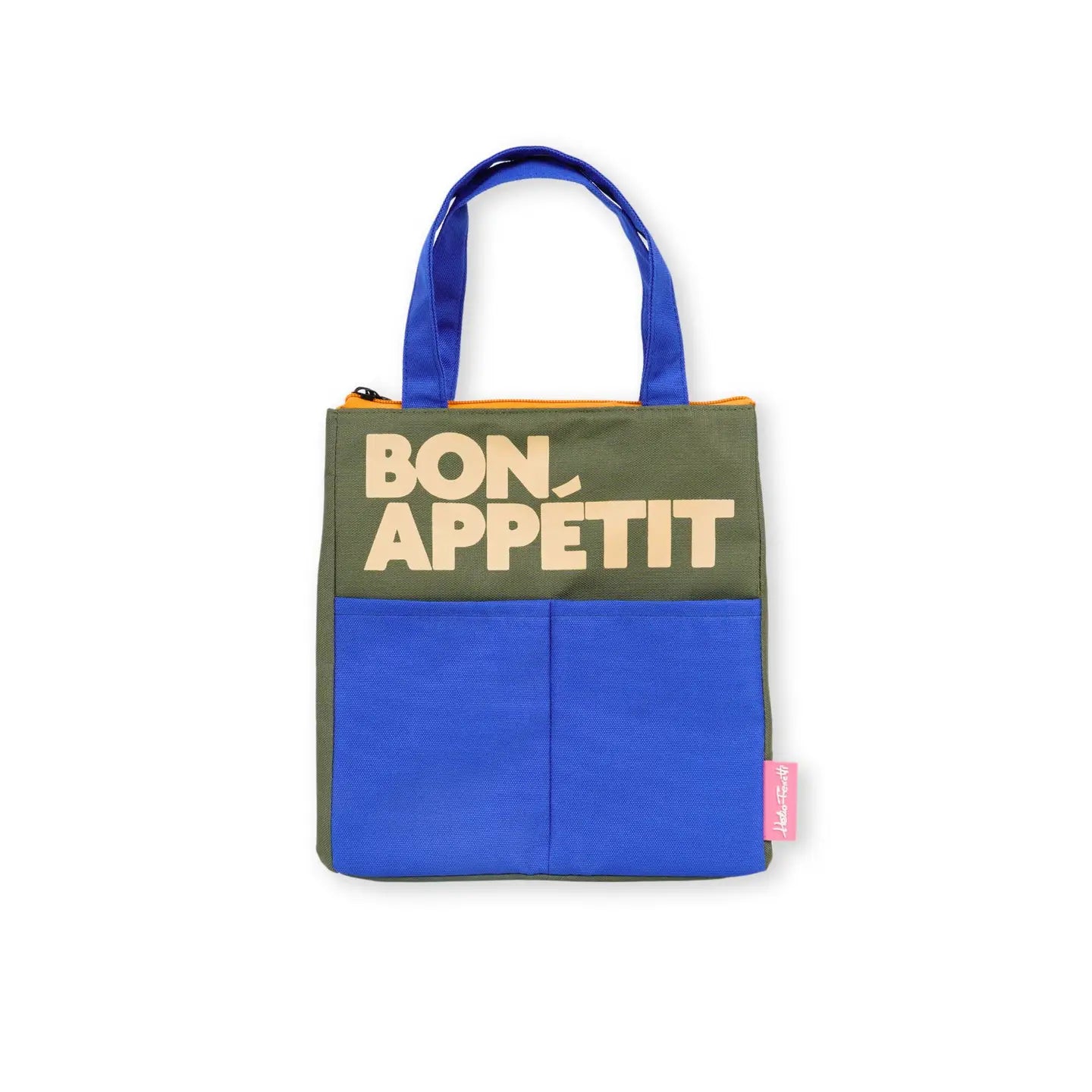 Blue Bon Appétit Lunch Bag-top 30 back to school-Little Fish Co.