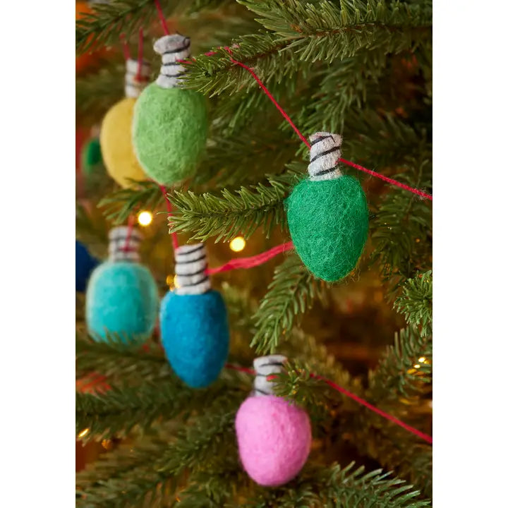 Felt Light Bulb garland 200cm