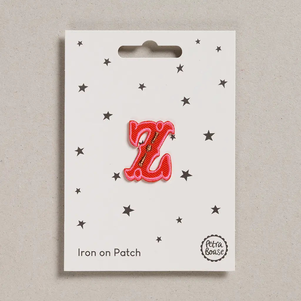 Iron on patch - Letter Z-Fun-Little Fish Co.