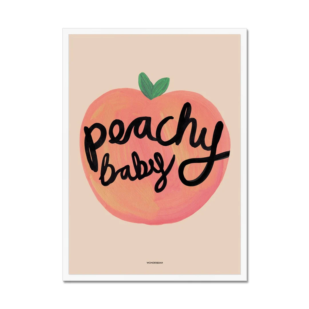 Peachy baby A3 Portrait-Fun-Little Fish Co.