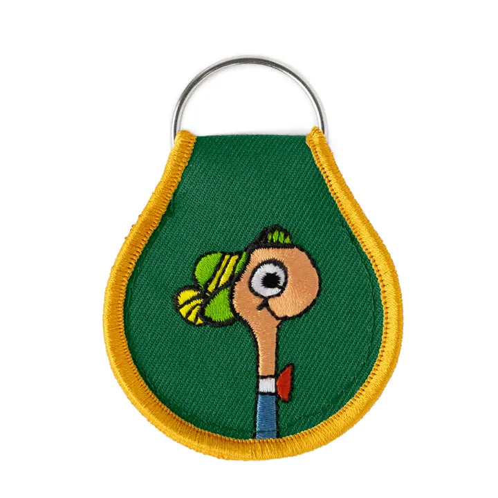 3P4 X Richard Scarry® - Lowly Worm Patch Keychain