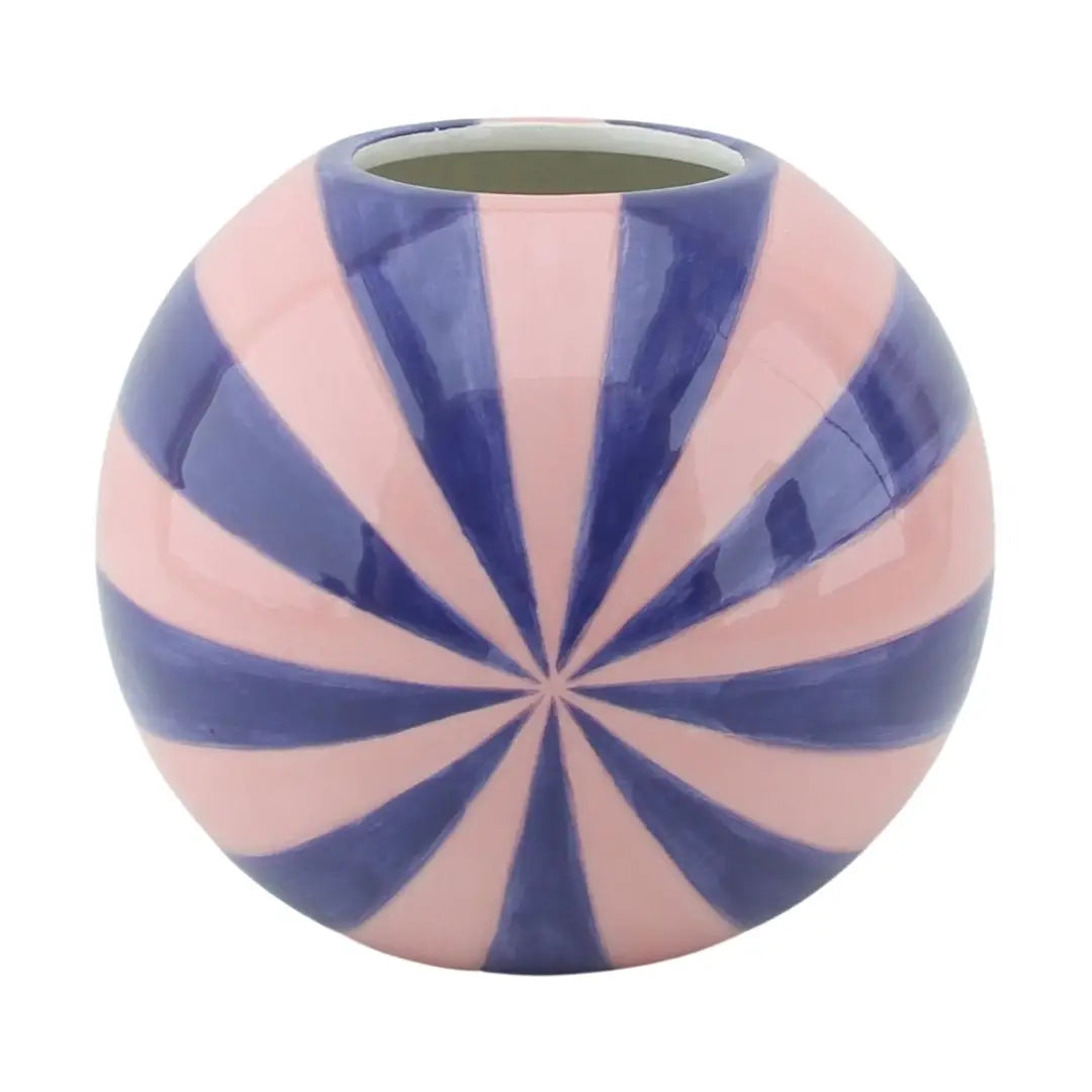 Swirl Vase Pink Blue