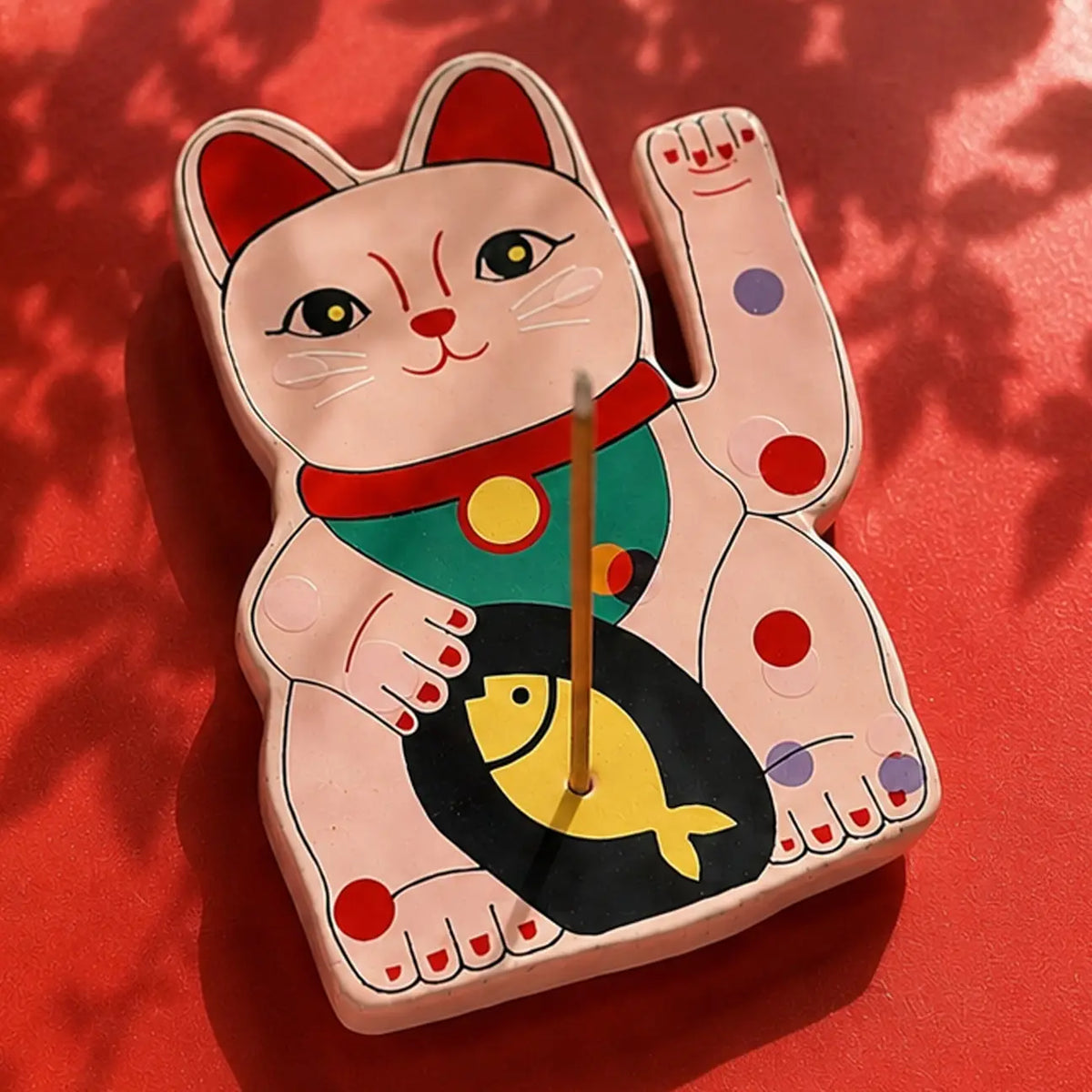 Lucky Cat incense Holder