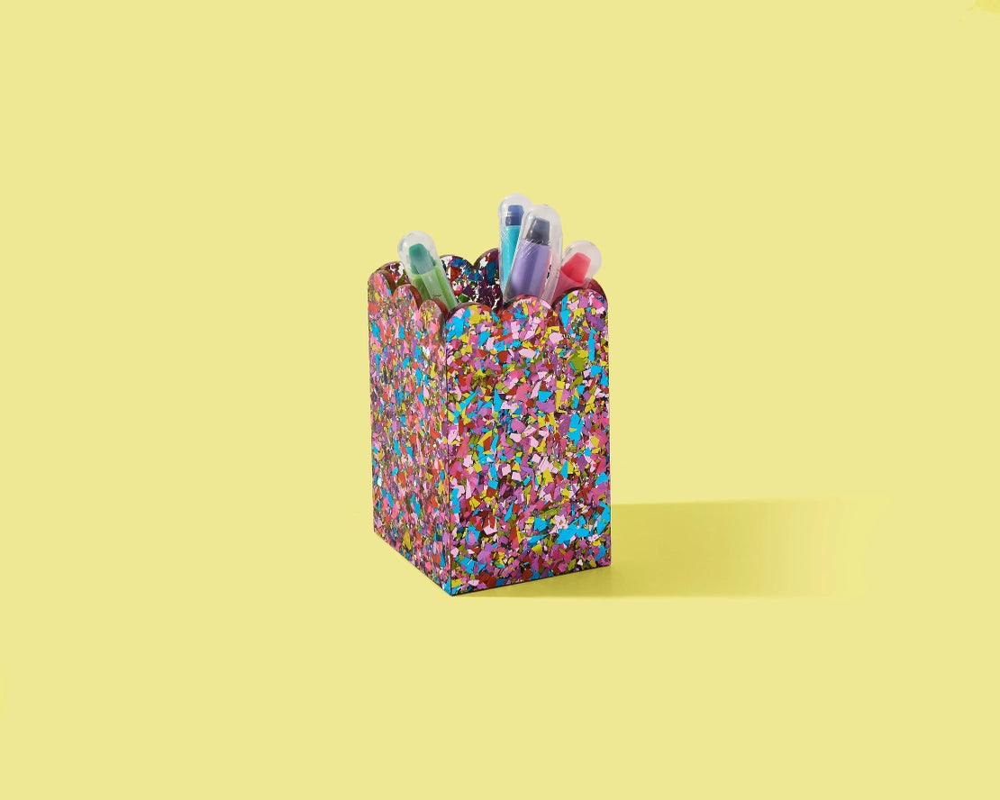 Happy Confetti Desk Tidy-Little Fish Co.