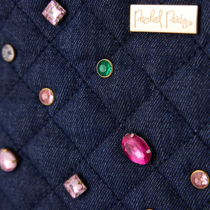 Bejeweled quilted lunch bag-Little Fish Co.