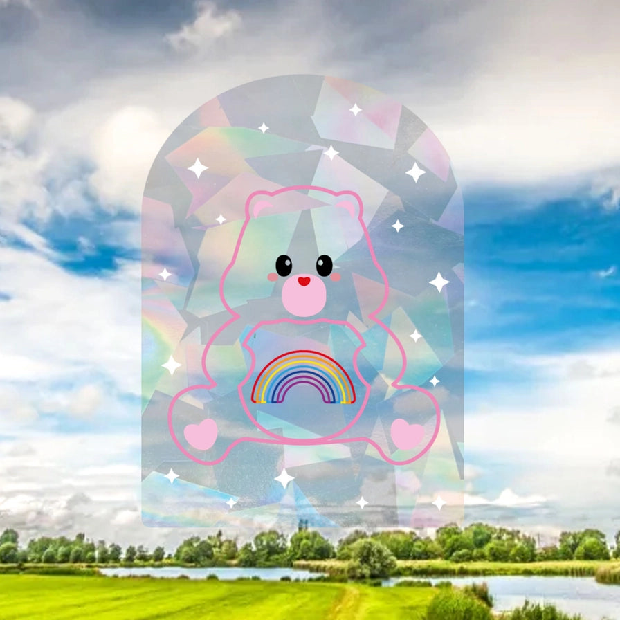 Suncatcher Care Bear Rainbow Maker Window Sticker-New Arrivals 2025-Little Fish Co.