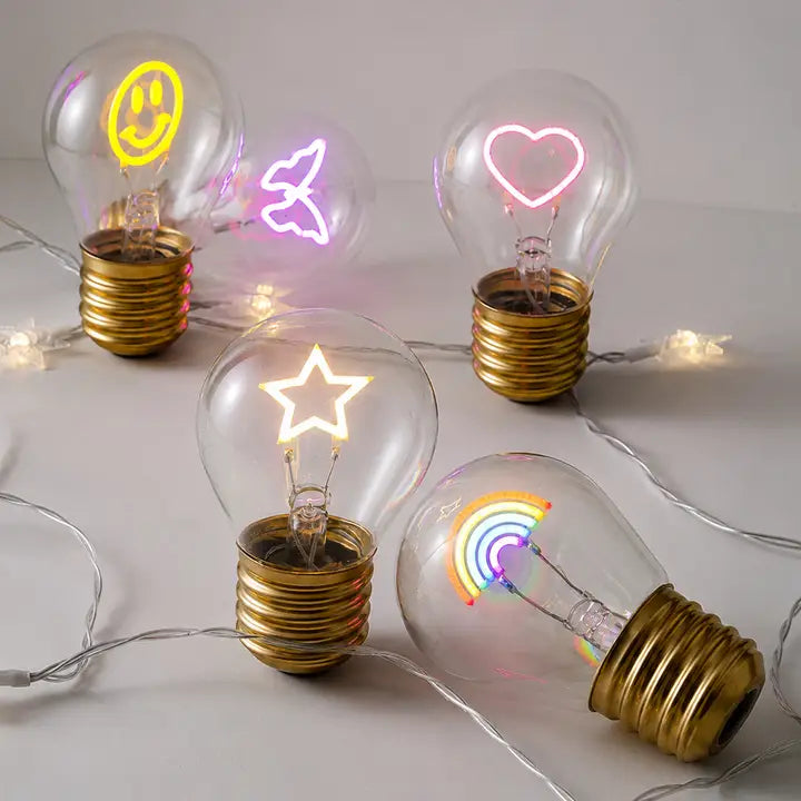Rechargeable LED decorative light bulb