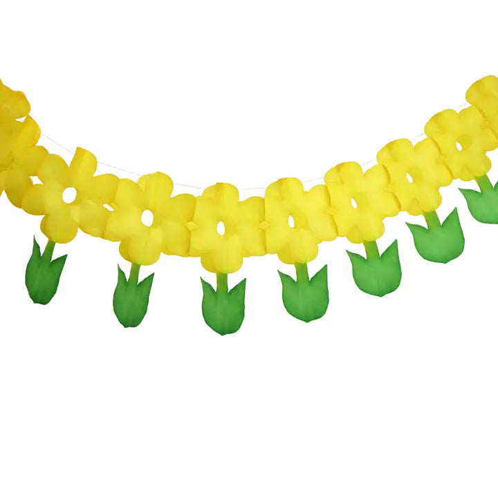 Paper Dreams Flower Garland 3m Yellow-Fun-Little Fish Co.