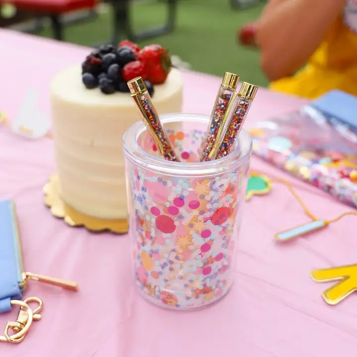 Celebrate everyday confetti pencil cup