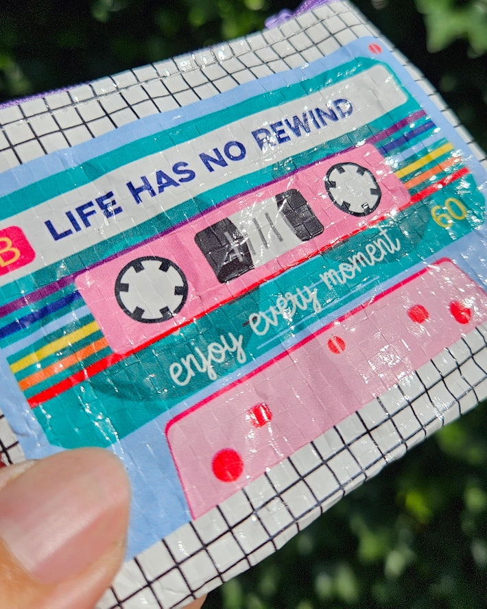 Mini Wallet Coin Purse Cassette Tape Recycled Plastic-Little Fish Co.