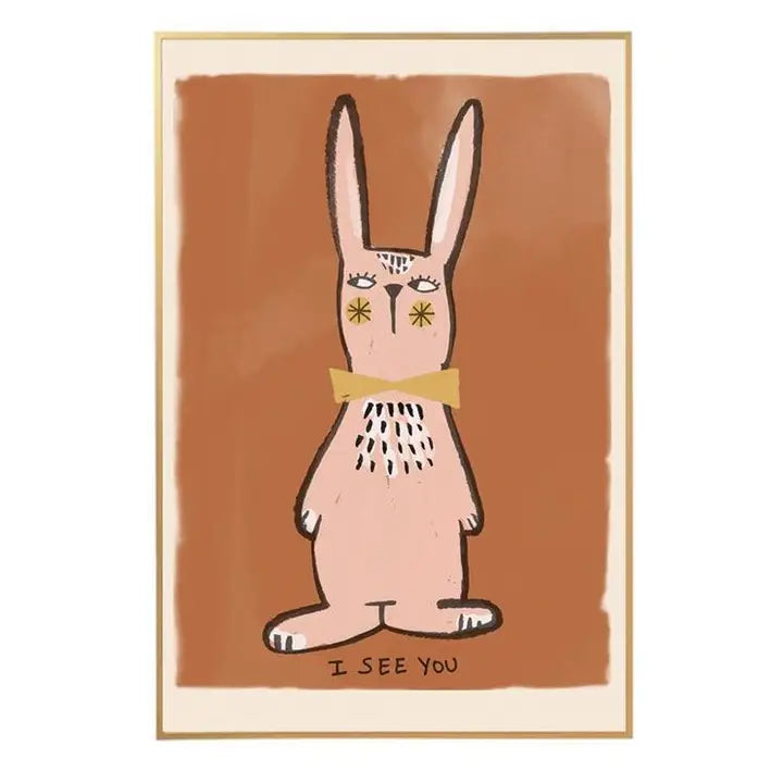 Rabbit Poster 50cm x 70cm-Little Fish Co.