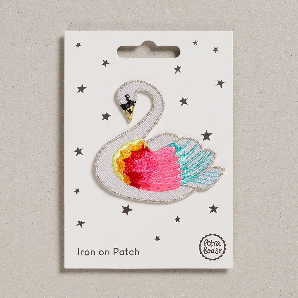 Iron on patch - Rainbow Swan-Fun-Little Fish Co.