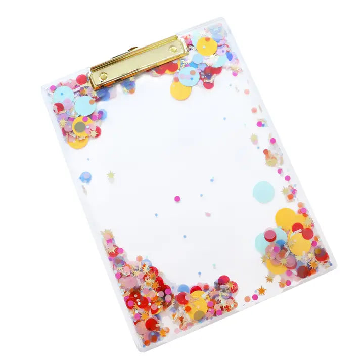 Celebrate everyday confetti clip board
