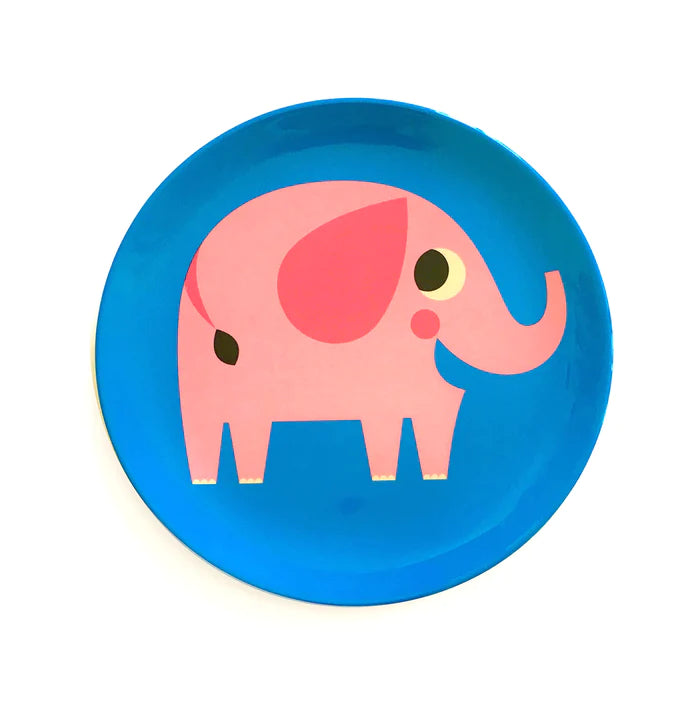 Elephant Melamine Plate-Fun-Little Fish Co.