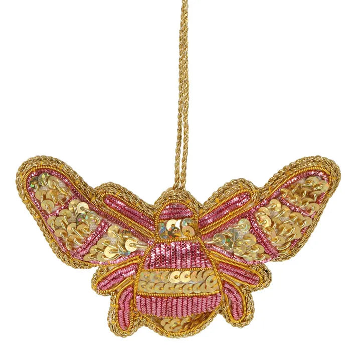 Queen bee sequin tree decoration-Little Fish Co.