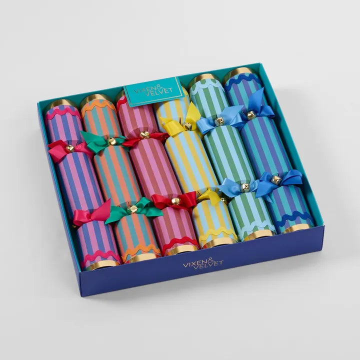 La Dolce Vita Crackers Mixed Stripes-Top 30 Christmas-Little Fish Co.