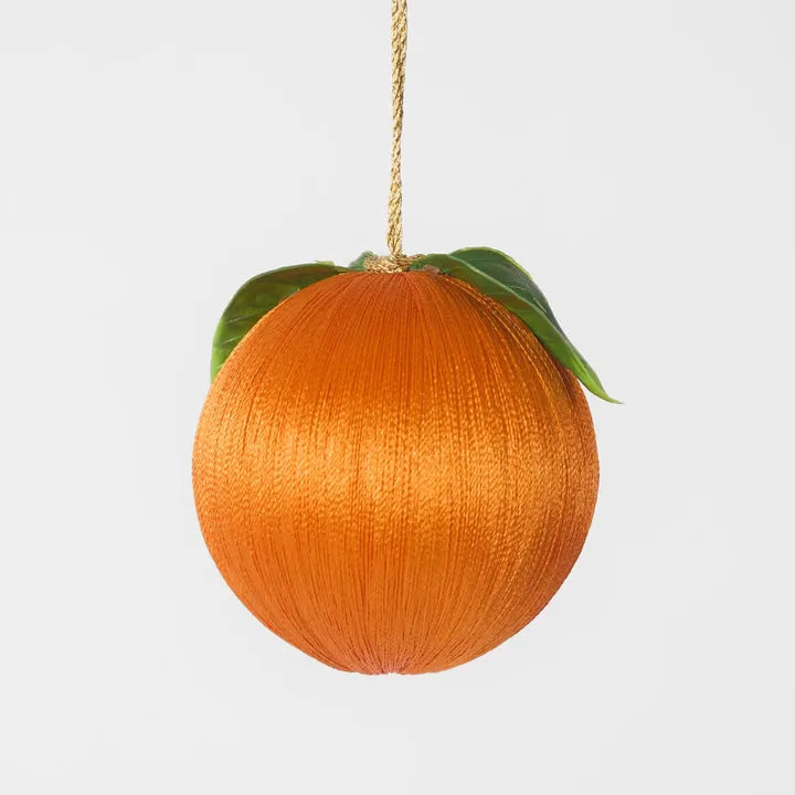 Silk Fruit Bauble- Orange- Ships October-Top 30 Christmas-Little Fish Co.