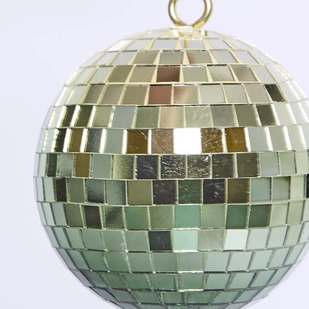 Disco Ball Hanging Small Green-Top 30 Christmas-Little Fish Co.