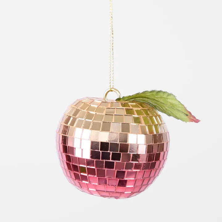 Disco Apple Decoration Small Fuchsia-Top 30 Christmas-Little Fish Co.