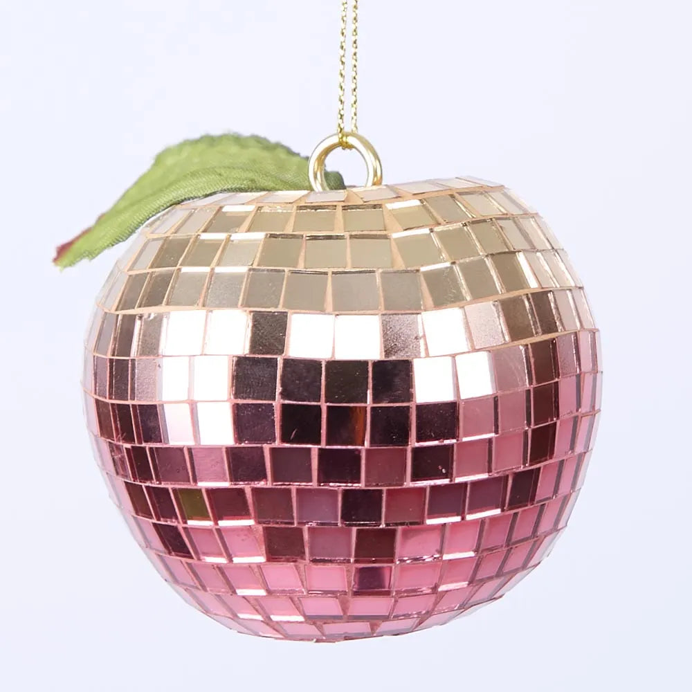 Disco Apple Decoration Small Fuchsia-Top 30 Christmas-Little Fish Co.