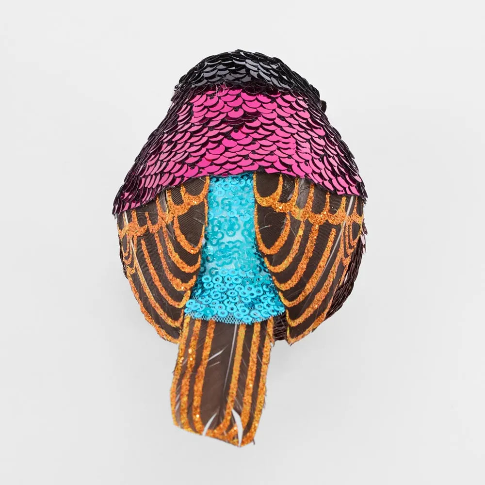 Jasper Clip on Sequin Bird Fuchsia-Top 30 Christmas-Little Fish Co.