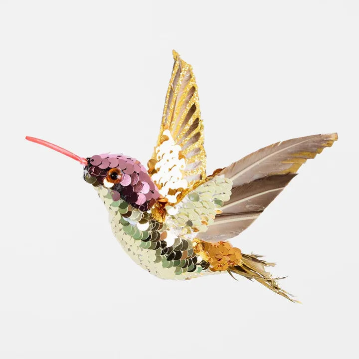 Conti Sequin Hummingbird Tree Decoration-Top 30 Christmas-Little Fish Co.