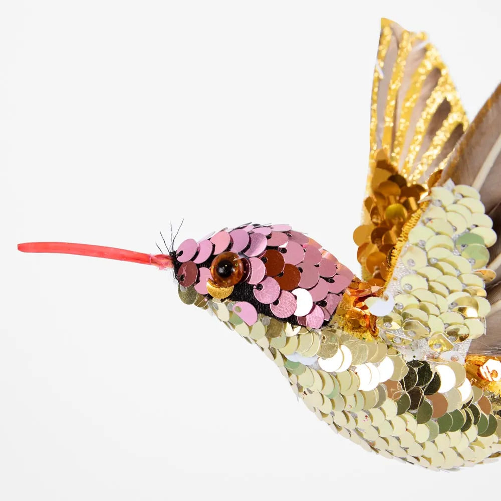 Conti Sequin Hummingbird Tree Decoration-Top 30 Christmas-Little Fish Co.