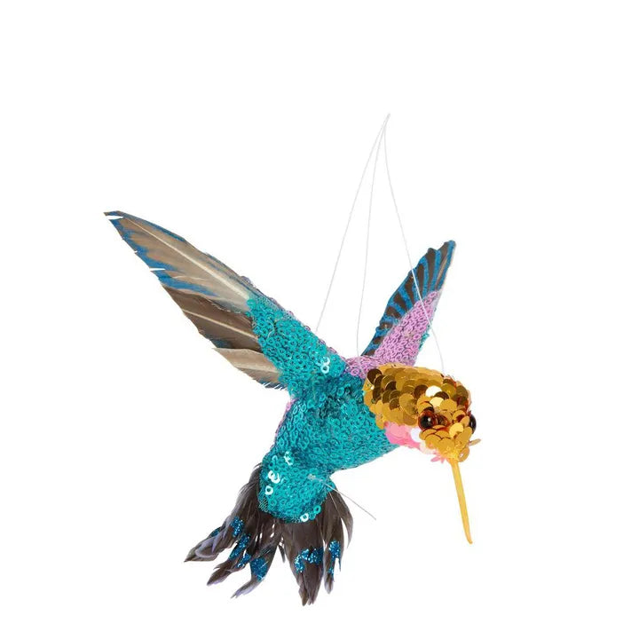Zanzi Jewel Hanging Hummingbird Turquoise-Top 30 Christmas-Little Fish Co.