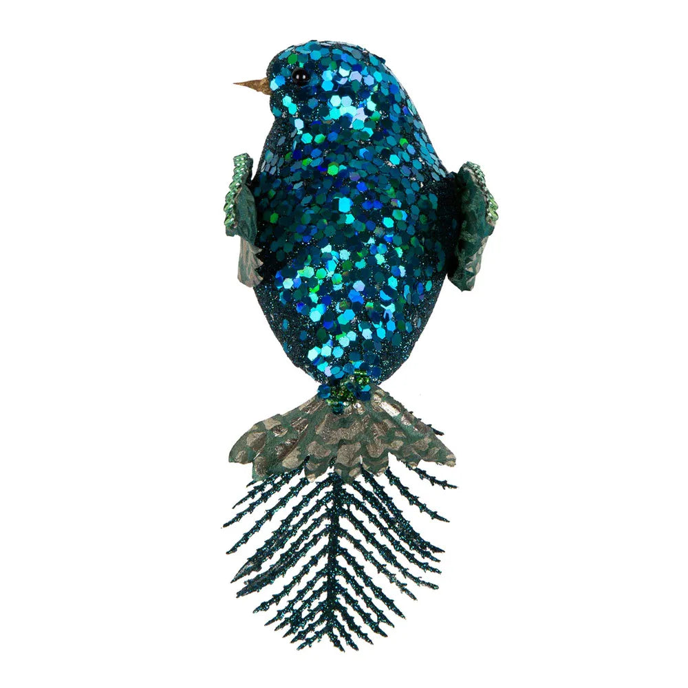 Leo Clip on Bird Green-Top 30 Christmas-Little Fish Co.