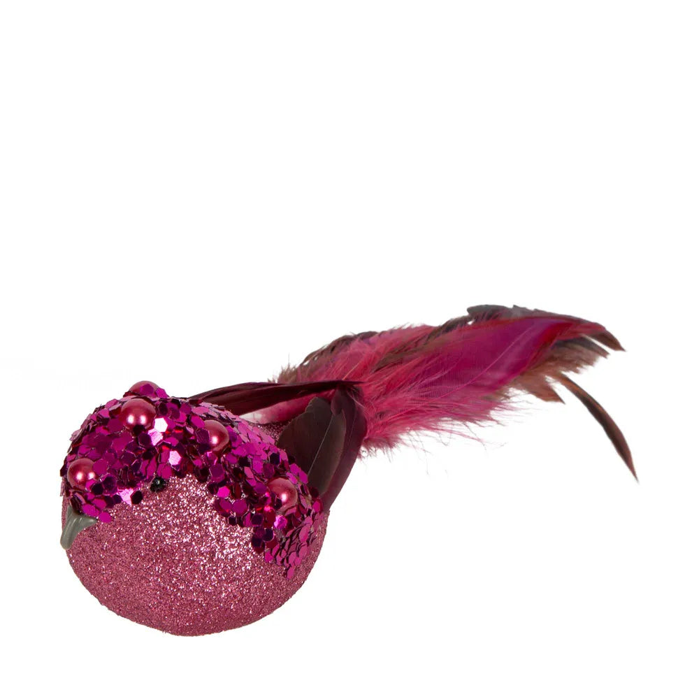 Armand Clip on Bird Decoration Pink-Top 30 Christmas-Little Fish Co.