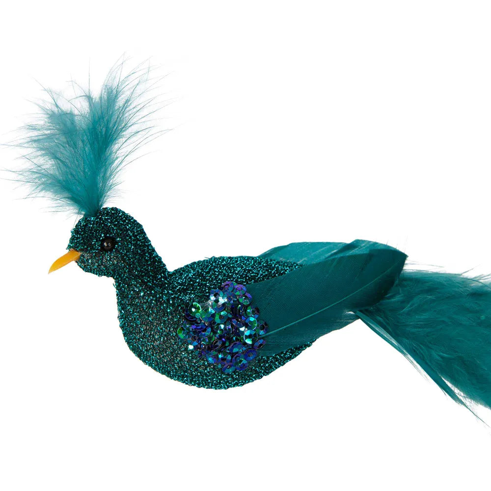 Teale glitter peacock teal blue-Top 30 Christmas-Little Fish Co.