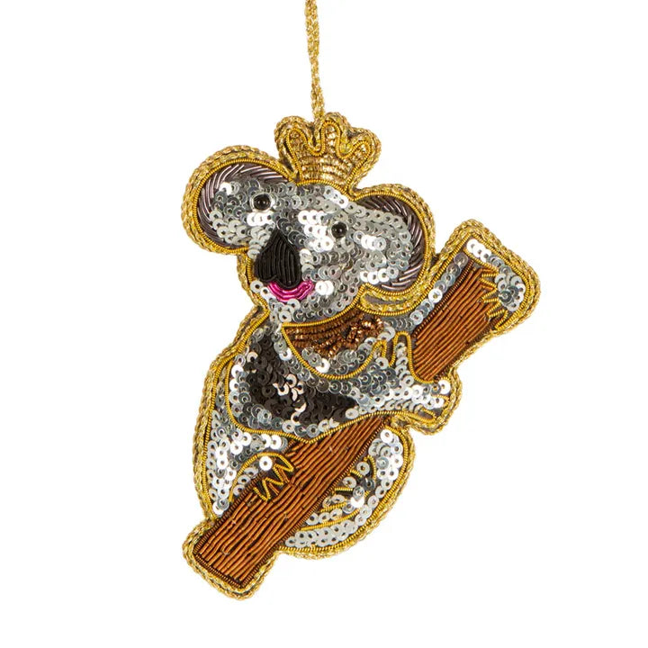 Koala sequin tree decoration-Little Fish Co.