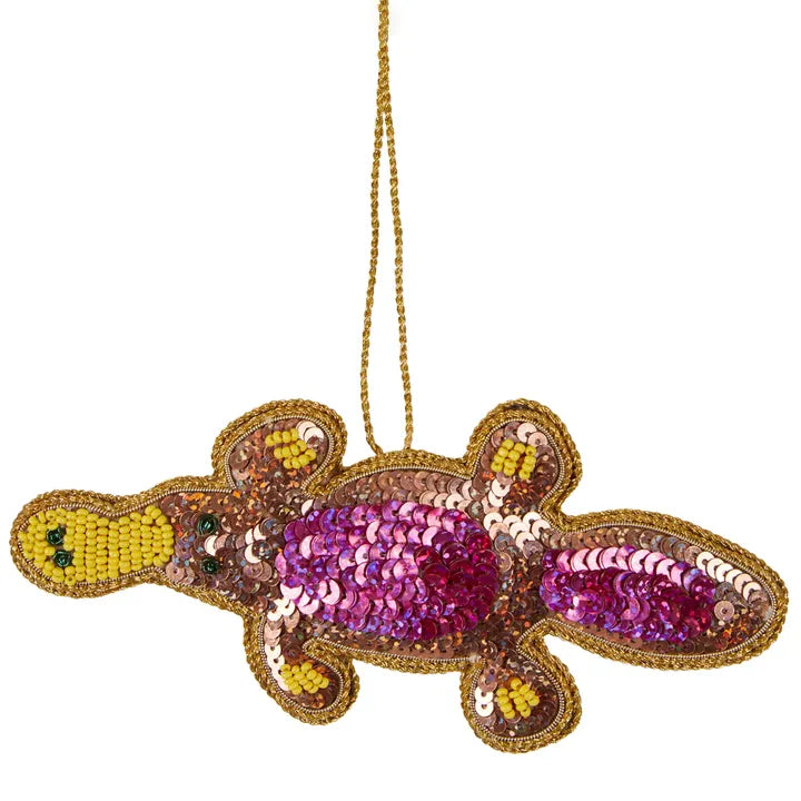 Platypus sequin tree decoration-Little Fish Co.