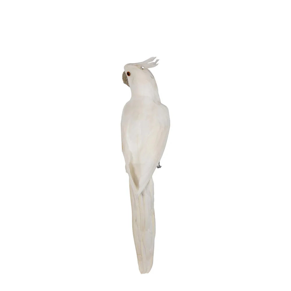 Crawford Glitter Beak Parrot in White-Little Fish Co.