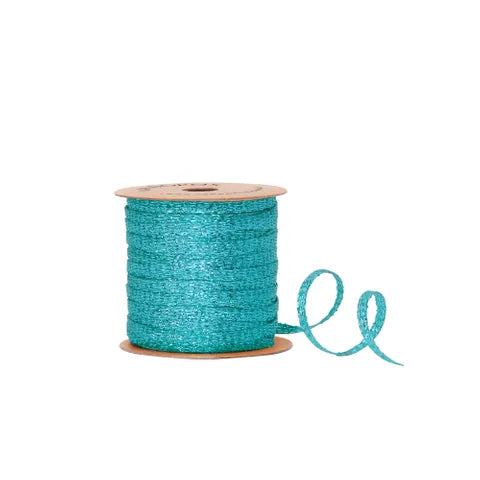 Lumi Ribbon Turquoise 20m x 3mm-Top 30 Christmas-Little Fish Co.