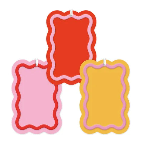 Ric Rac Multi Bright Gift Tags - Pack of 6-Fun-Little Fish Co.