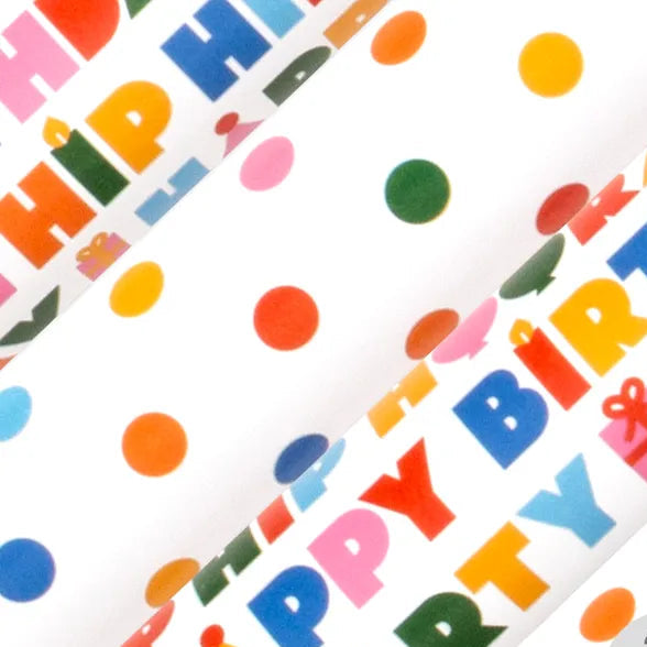 2.5M Hip Hooray Rainbow Collection wrapping paper-Little Fish Co.