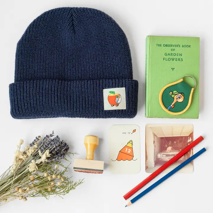 3P4 X Richard Scarry® - Apple Car Beanie-Little Fish Co.