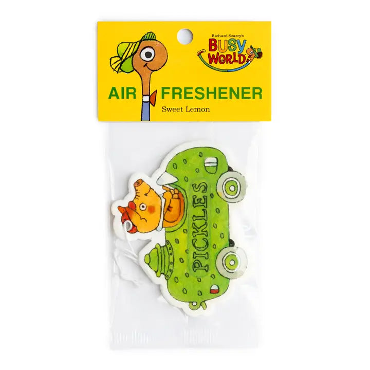 3P4 X Richard Scarry® - Pickle Car Air Freshener-Little Fish Co.