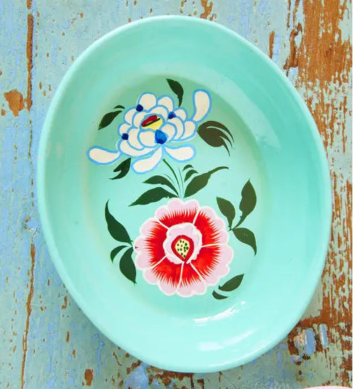 Hand painted trinket dish - colors selected at random-Little Fish Co.