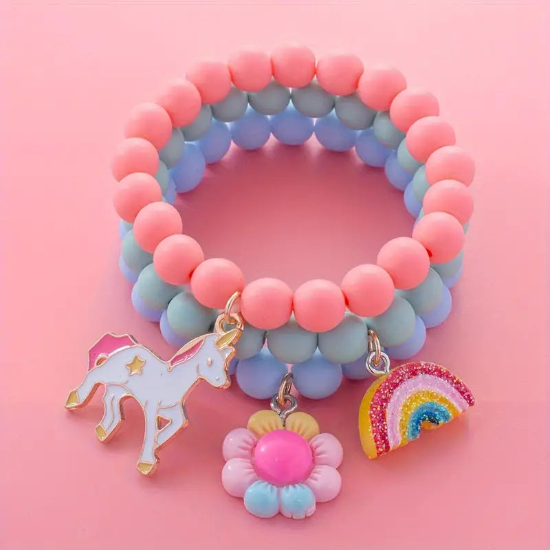 Blue Charm bracelet set - Kids-Little Fish Co.